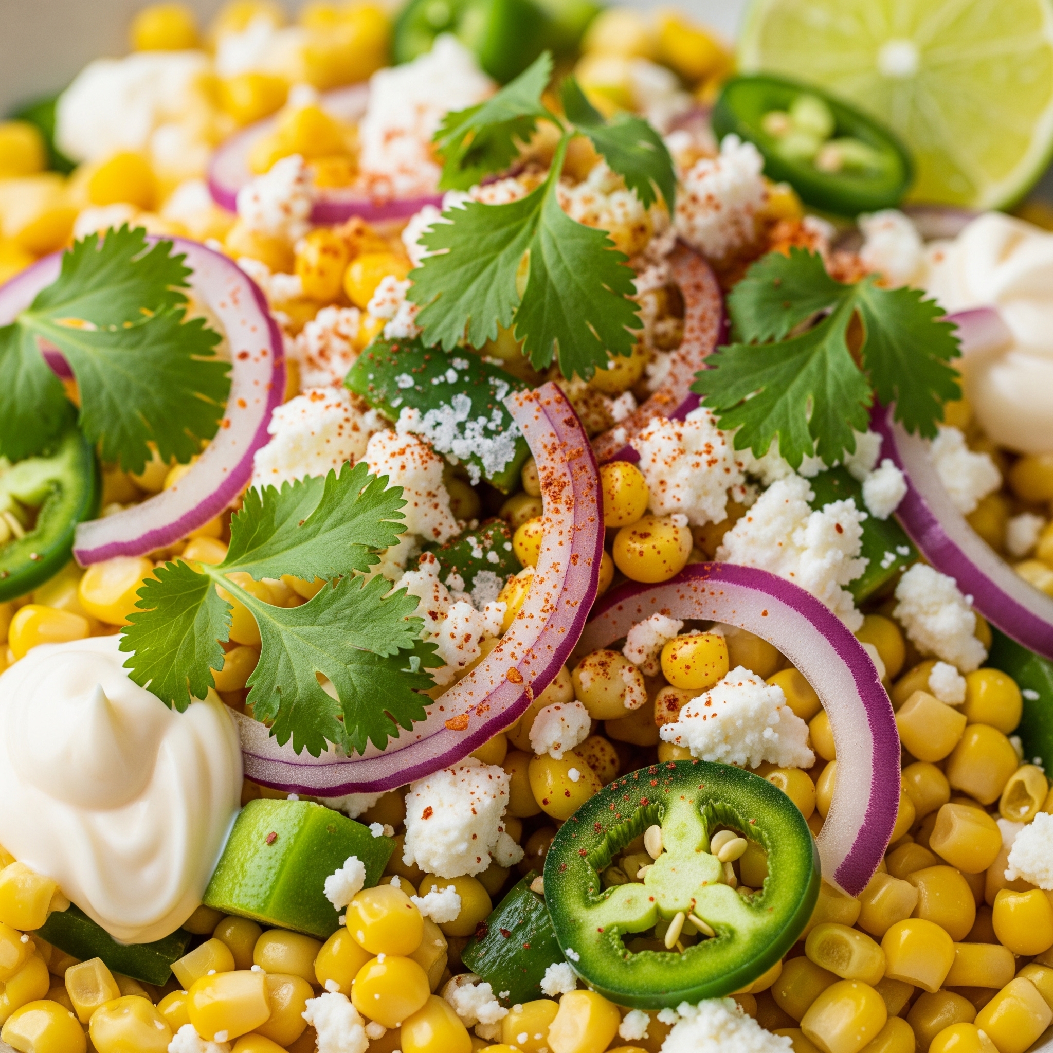 Mexican Street Corn Salad (Esquites-style)