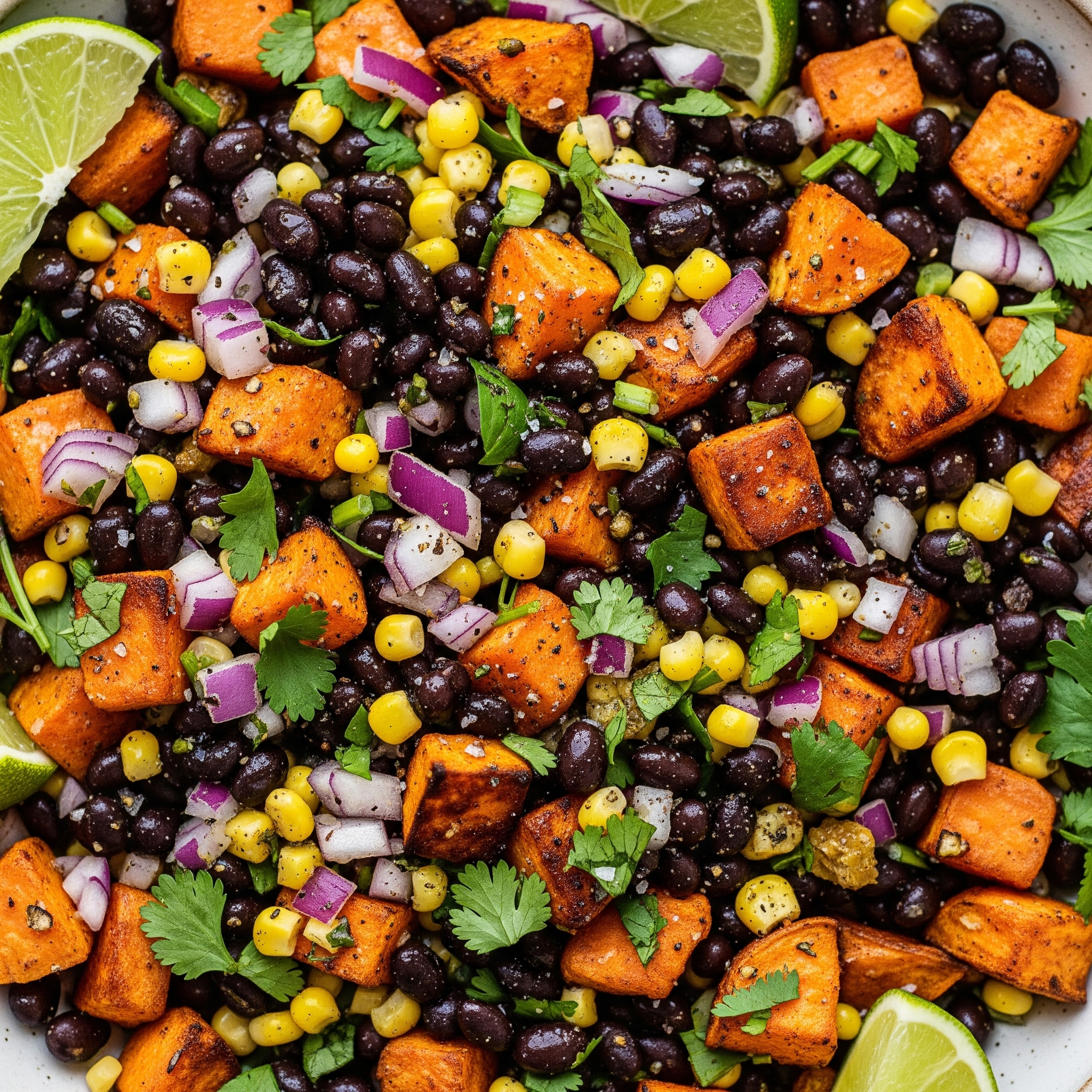 Roasted Sweet Potato & Black Bean Salad